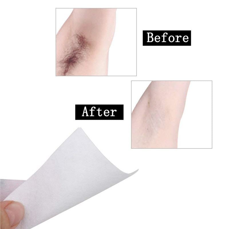 100 Wax strips / Wax strips hair removal strips for hot wax (face/body) - | Fashiongirl