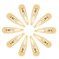 12 stuks metalen haarspeldjes / haarclips - Goud - 