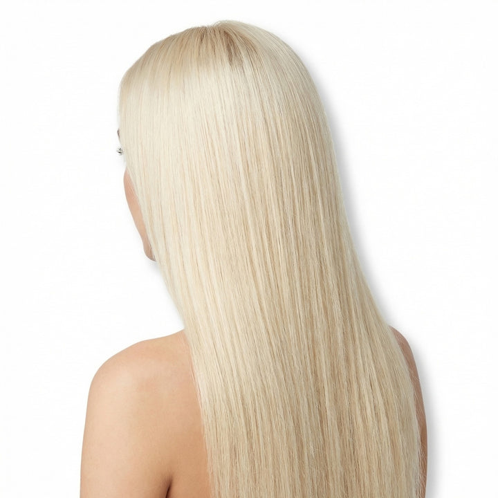 Clip-in Extensions Echt Haar - 65 cm - #60 Platinablond