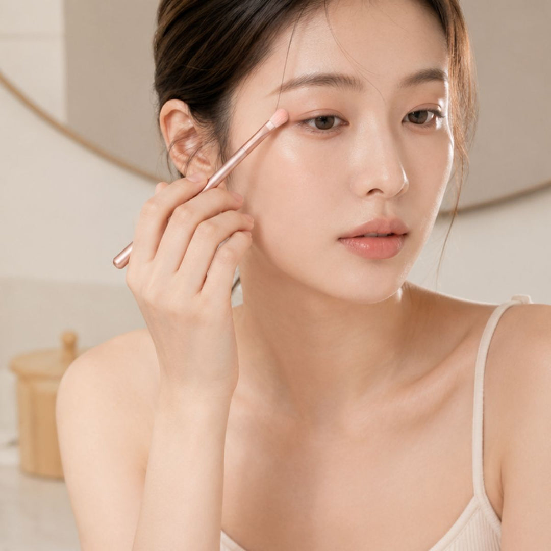 UNIQ Technique PRO Rose Lens - 5-delige Oogschaduw Kwasten Set met Koker