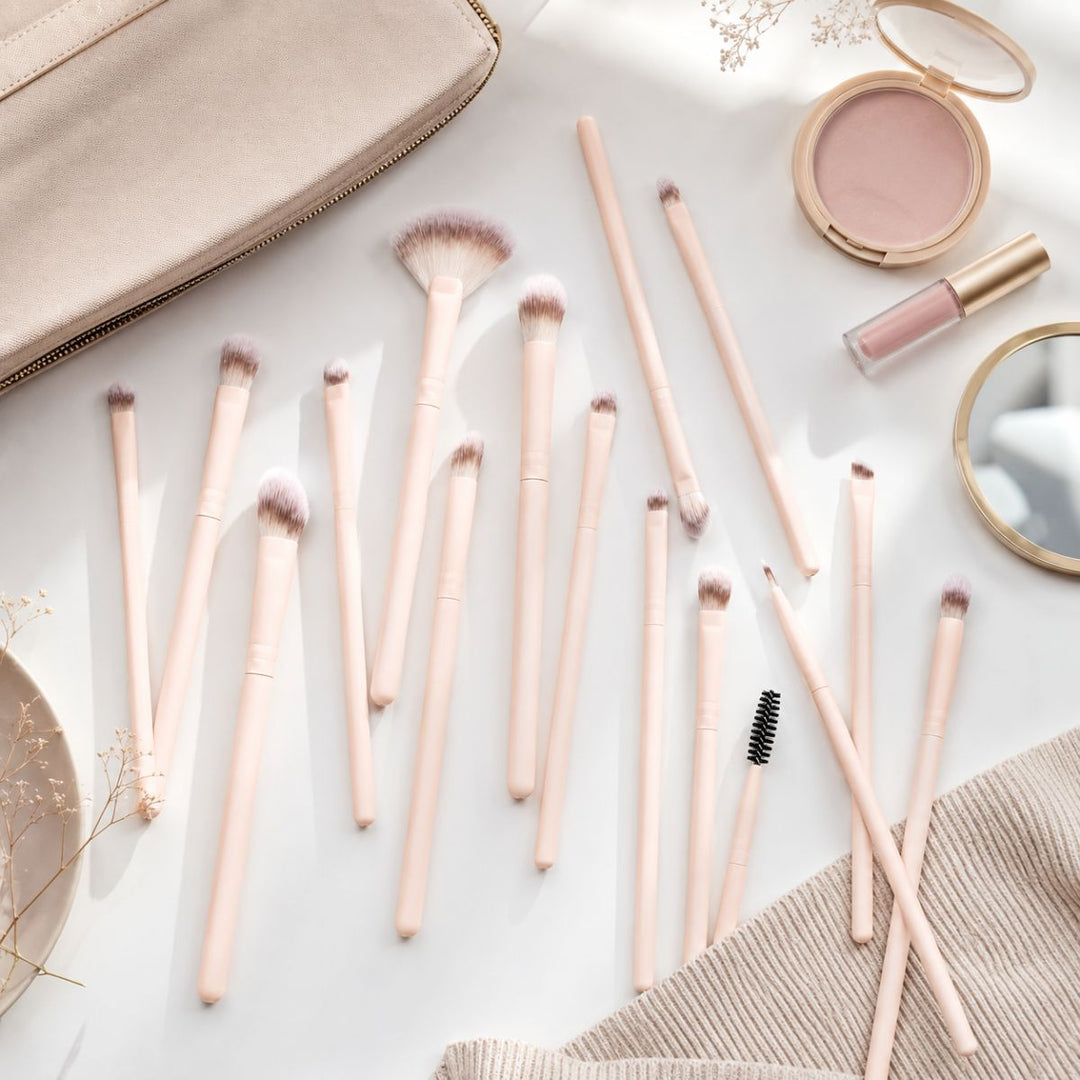 Technique PRO Keen Make-up Kwasten Set - 16-delige Oogschaduw & Wenkbrauw Penselen