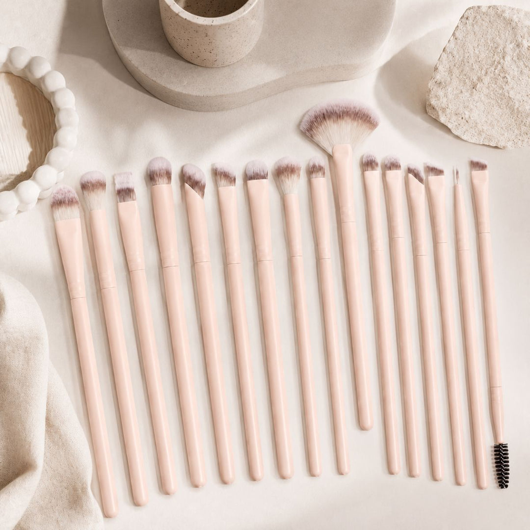 Technique PRO Keen Make-up Kwasten Set - 16-delige Oogschaduw & Wenkbrauw Penselen