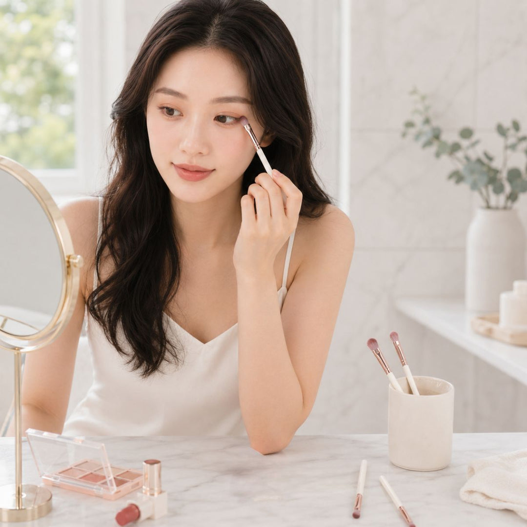 Technique PRO Dusty Magenta Make-up Kwasten Set - 7 stuks