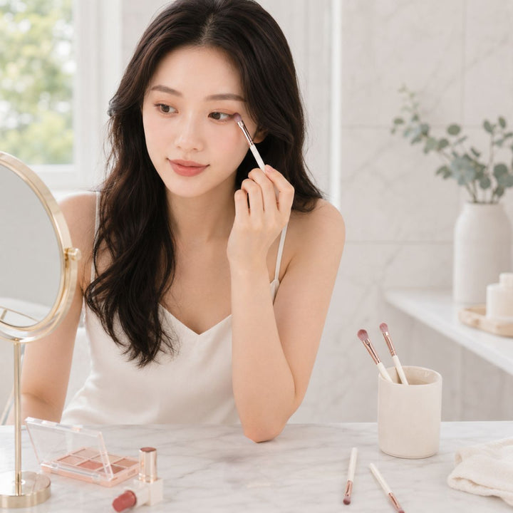 Technique PRO Dusty Magenta Make-up Kwasten Set - 7 stuks