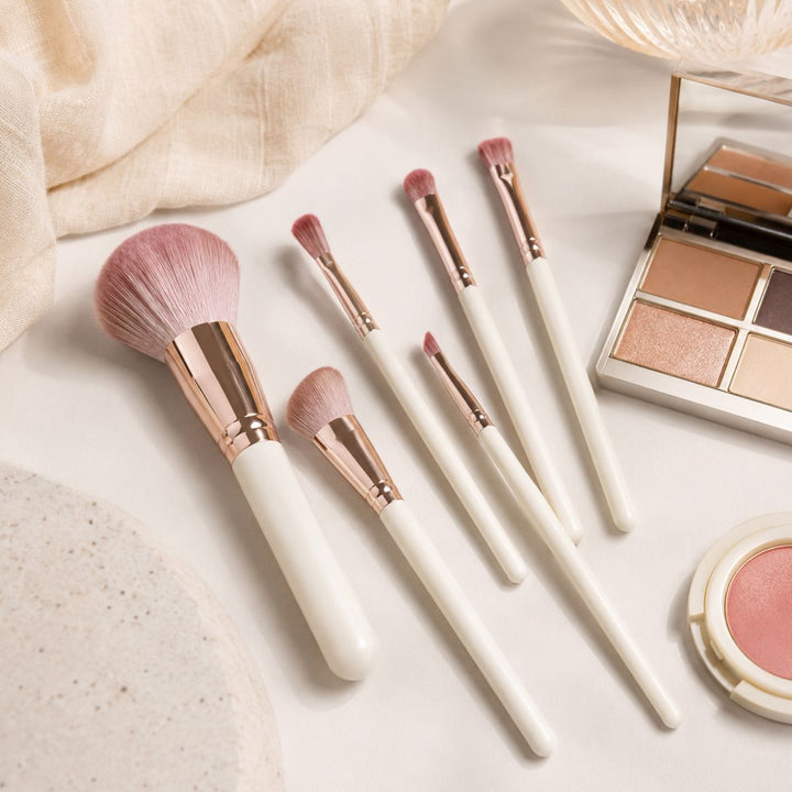 Technique PRO Dusty Magenta Make-up Kwasten Set - 7 stuks
