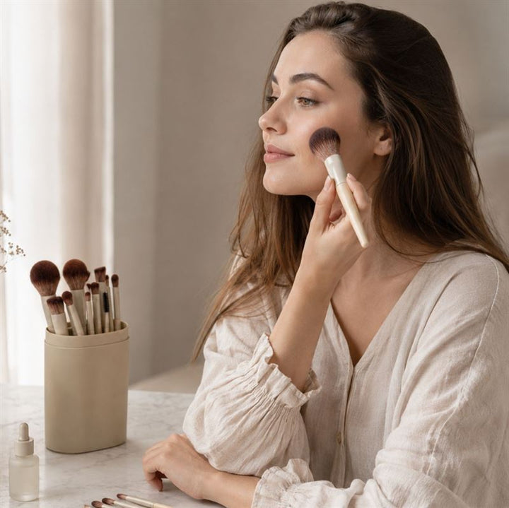 Technique PRO Dover Make-up Kwasten Set - 18-delig met Houder