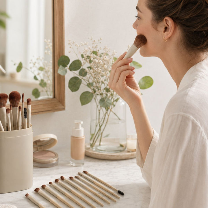 Technique PRO Dover Make-up Kwasten Set - 18-delig met Houder
