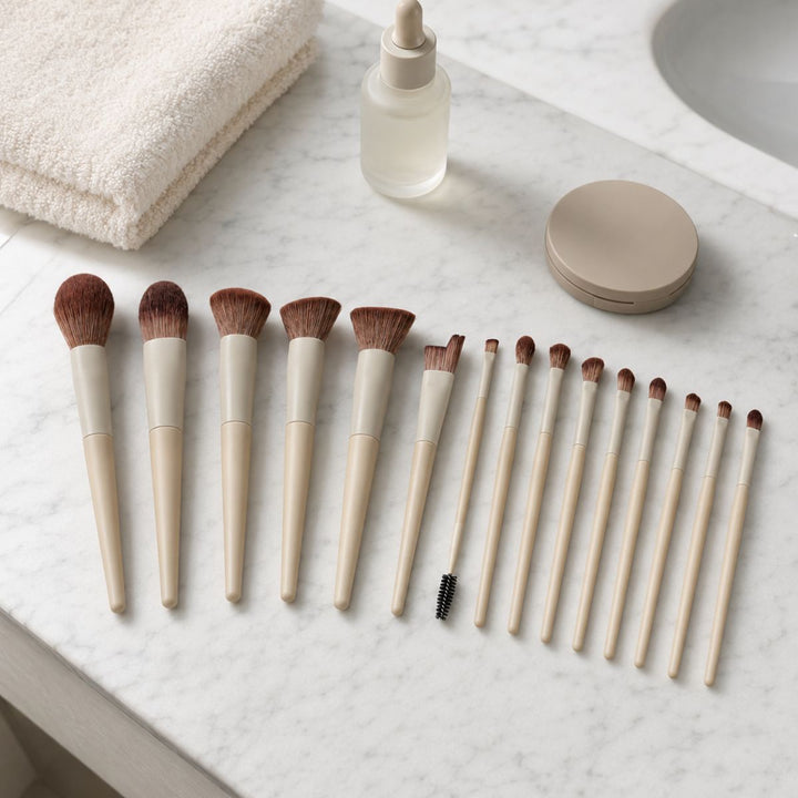 Technique PRO Dover Make-up Kwasten Set - 18-delig met Houder