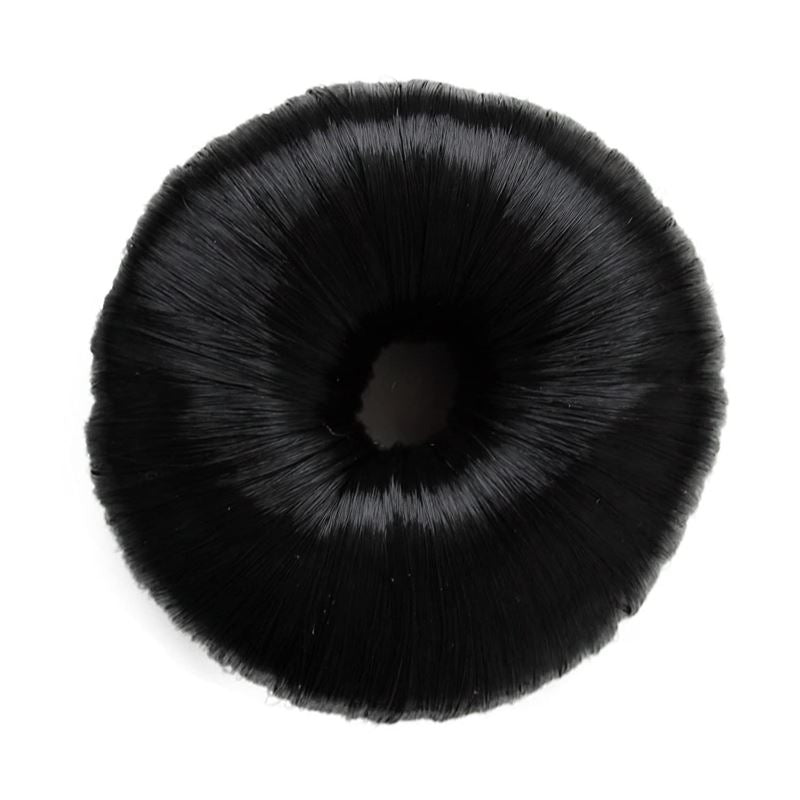 7 cm hair donut w/ artificial hair in multiple colours - Hair Accessories | Fashiongirl