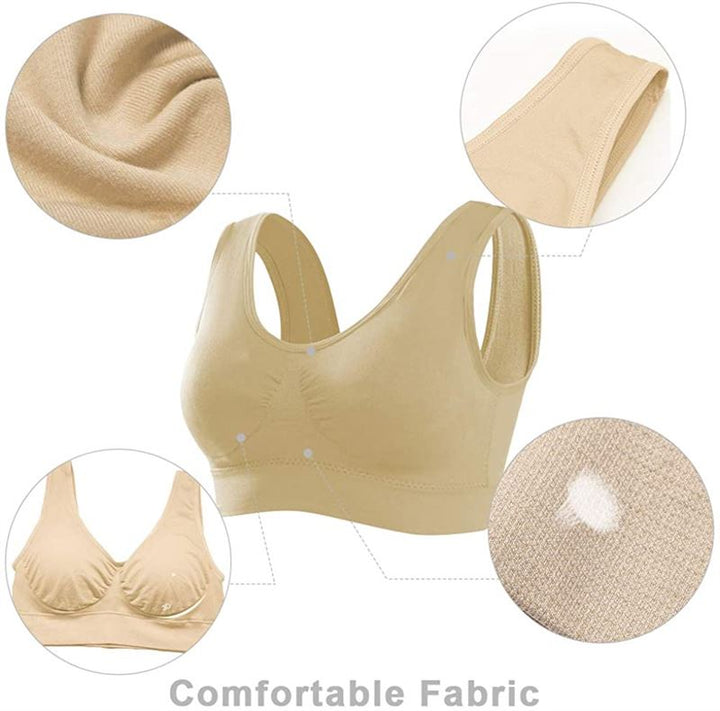 Ahh-bh - Comfortabele bh zonder beugels Beige - Slank en liftend - Shapewear | Fashiongirl
