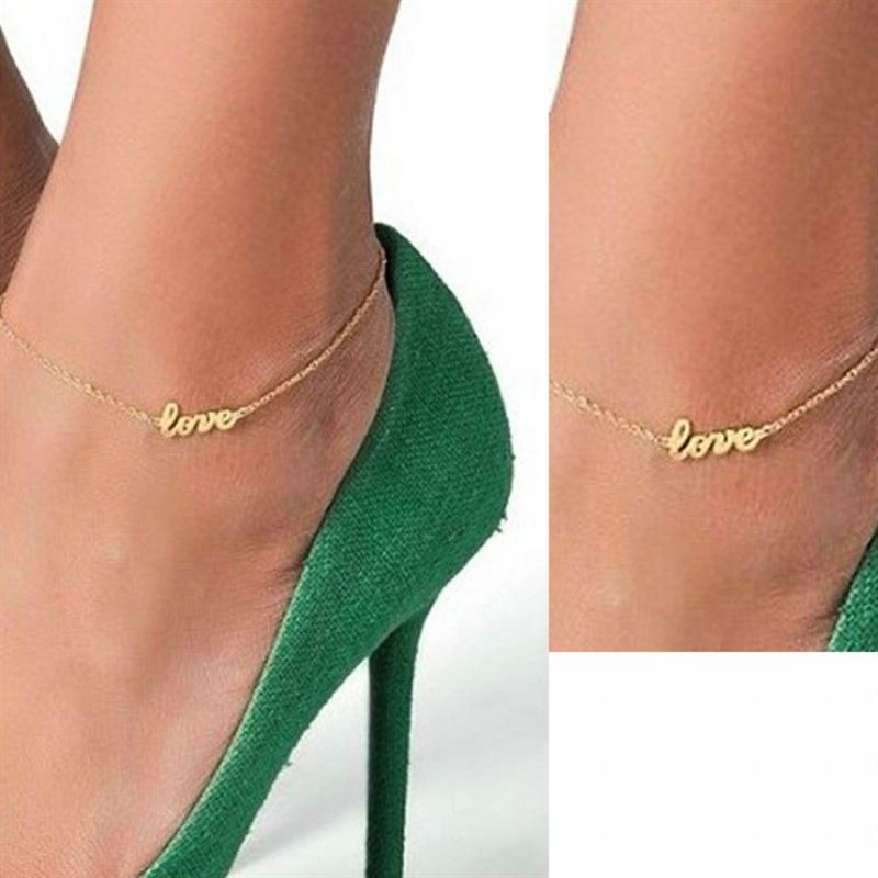 Ankle chain Love - | Fashiongirl
