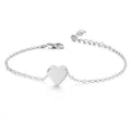 Enkelketting met hartje, zilver - | Fashiongirl