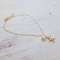 Enkelbandje Starfish + Pearl - | Fashiongirl