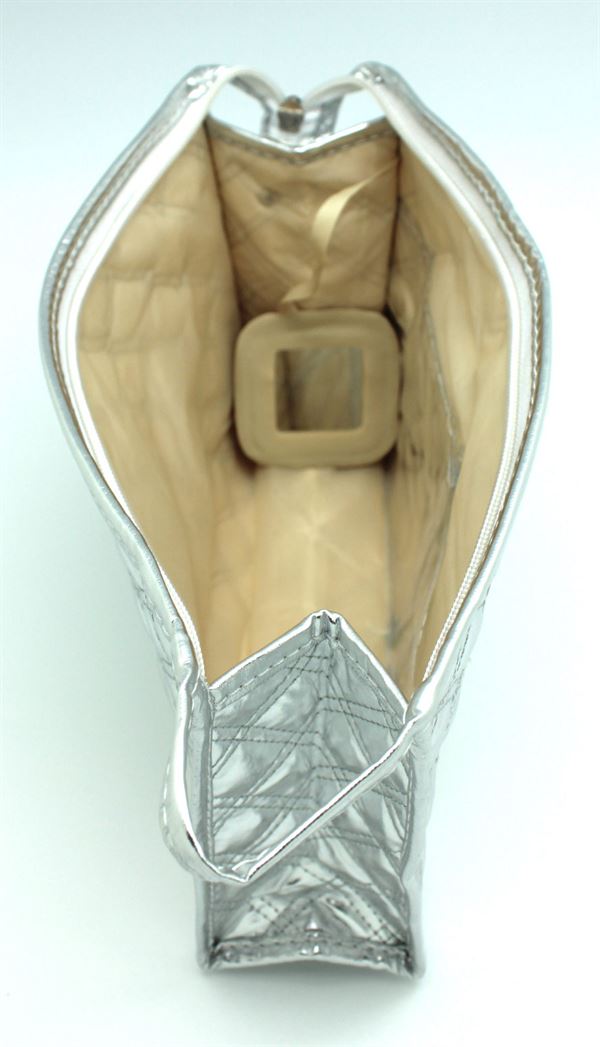 AVERY NYC Toilettas, zilver - | Fashiongirl