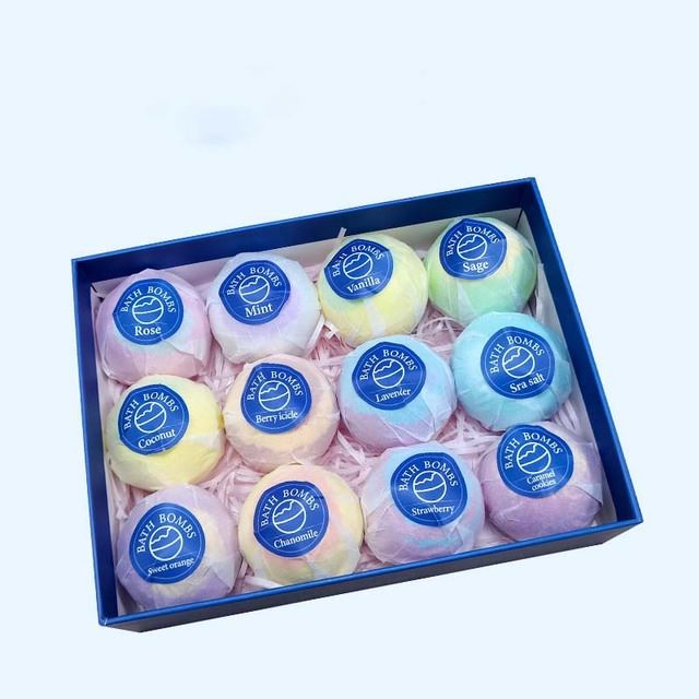 Badbom cadeauset met 12 badbommen - | Fashiongirl