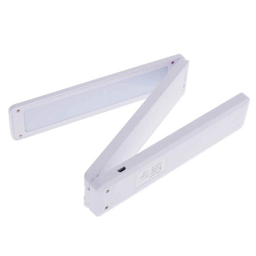 LED-lamp op batterijen - Opvouwbare bureaulamp - Wit - | Fashiongirl