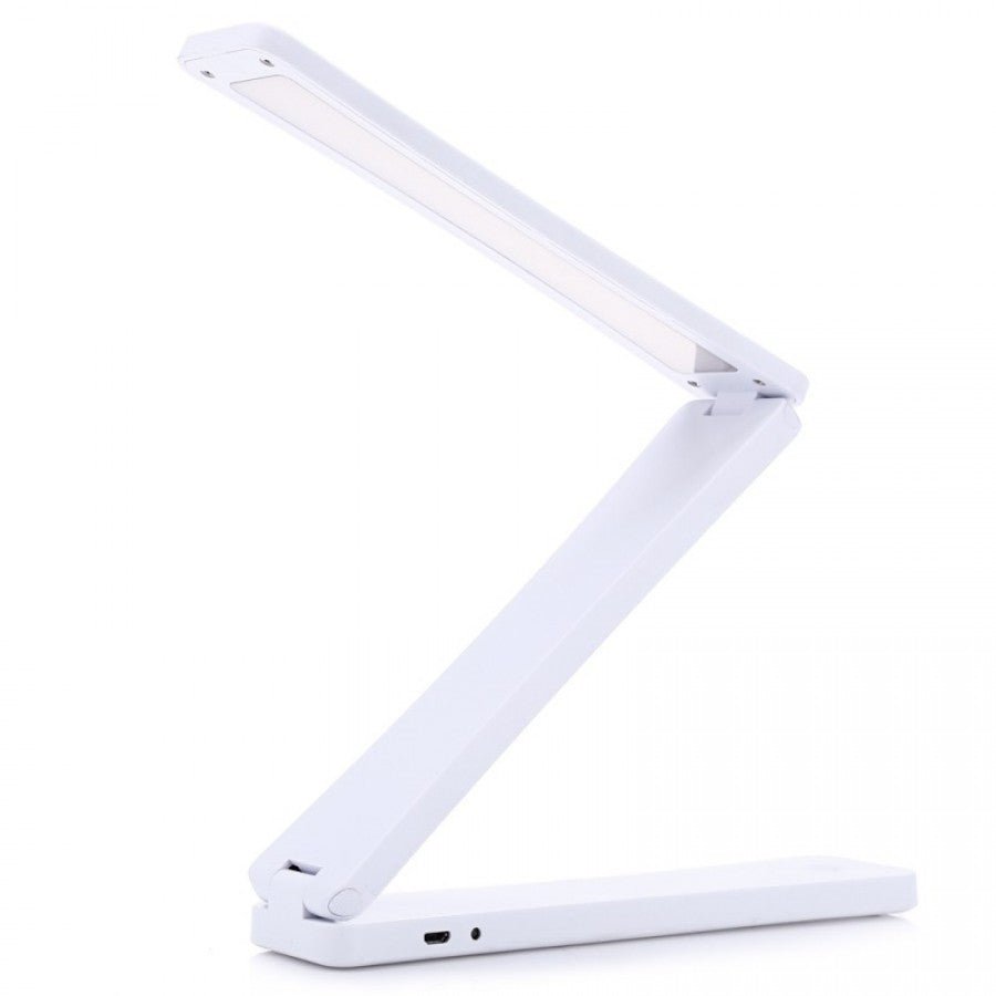 LED-lamp op batterijen - Opvouwbare bureaulamp - Wit - | Fashiongirl