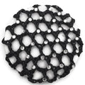 Zwart balletkapje met diamanten voor haar knot - | Fashiongirl