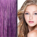 Bling Extensions - 100 glitterhaarstrengen 80 cm, paars - | Fashiongirl