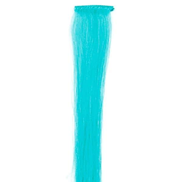 Blauw, 50 cm - Crazy Colour Clip On - | Fashiongirl