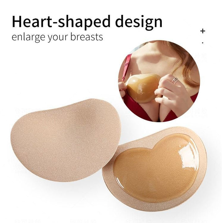 Bra inserts - Heart shaped push up pads for bra - Beige - Shapewear | Fashiongirl