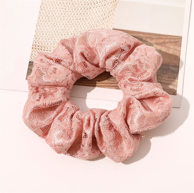 Chris Rubin Alice Scrunchie - Peach Pink - Hair Accessories