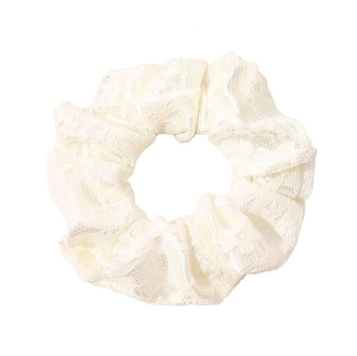 Chris Rubin Alice Scrunchie - White - Hair Accessories