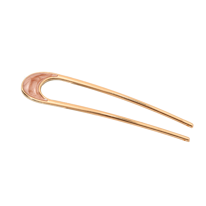 Chris Rubin Alina French Chignon Hairpin - Champagne - Hair Accessories