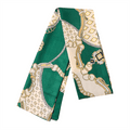 Chris Rubin Bella zijden sjaal - Groen - | Fashiongirl