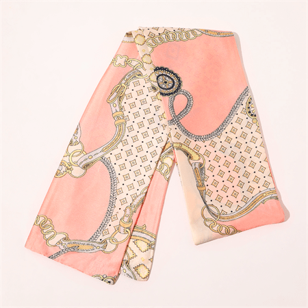 Chris Rubin Bella zijden sjaal - Roze - | Fashiongirl