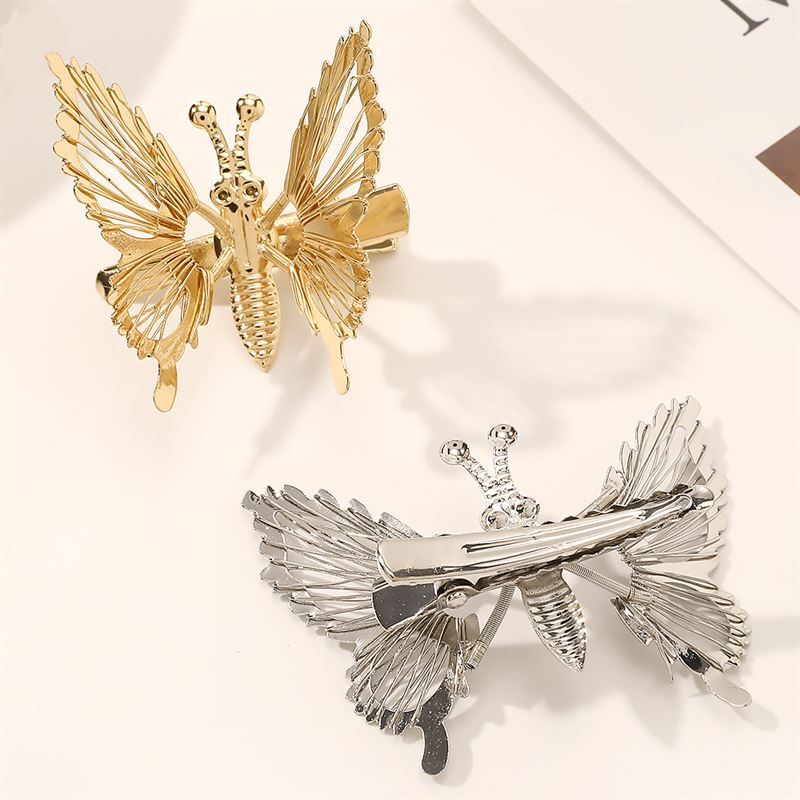 Chris Rubin Butterfly Hair Claw - Gold - Hair Accessories | Fashiongirl