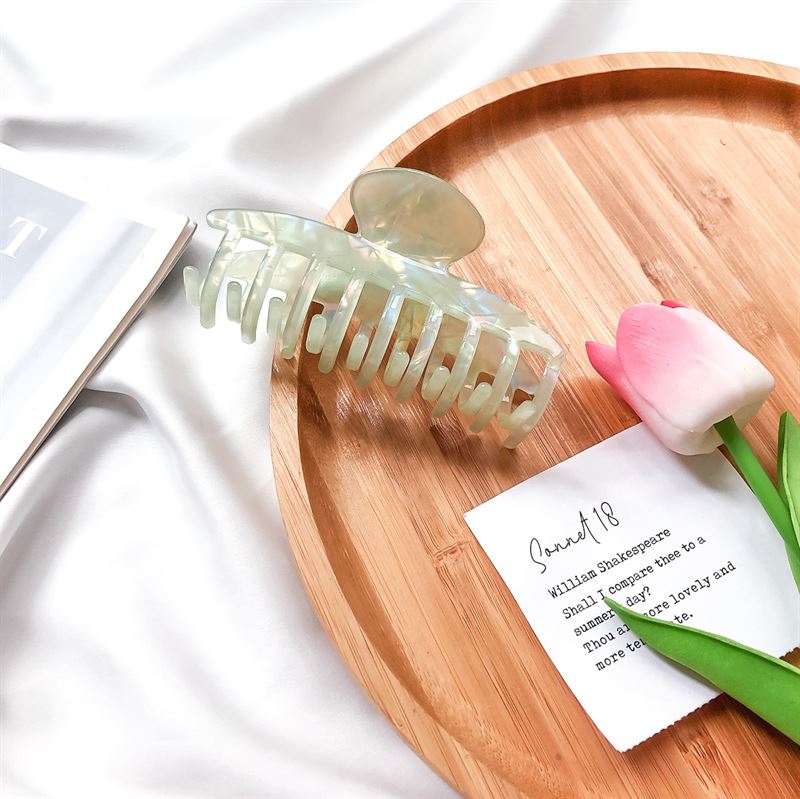 Chris Rubin Daze Hair Claw - Green Marble - Hair Accessories | Fashiongirl