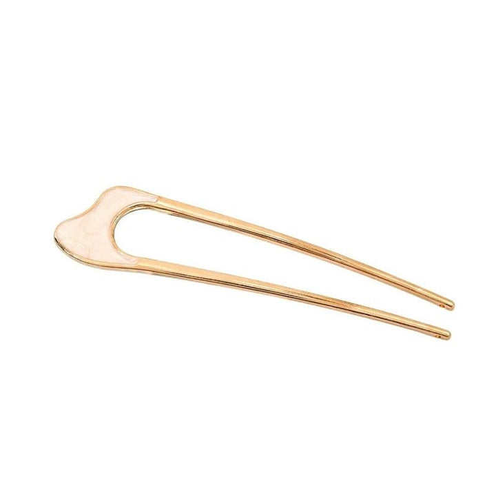 Chris Rubin Emely Hairpin - White - Hair Accessories | Fashiongirl