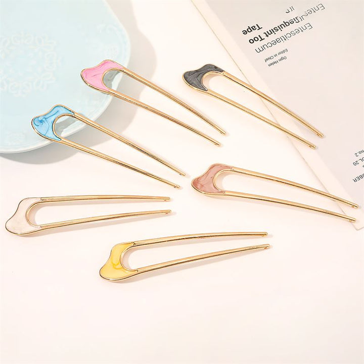 Chris Rubin Emely Hairpin - Yellow Stardust - Hair Accessories | Fashiongirl