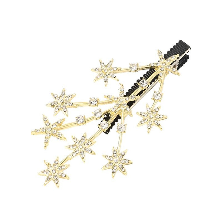 Chris Rubin Evii Hair Claw - Gold - Hair Accessories | Fashiongirl