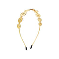 Chris Rubin gouden haarband - Munten - Haaraccessoires