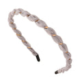 Chris Rubin Hera-hoofdband - Cloudy Grey - Haaraccessoires | Fashiongirl