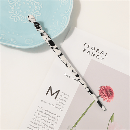 Chris Rubin Jade Hair Stick - Zwart marmer - | Fashiongirl