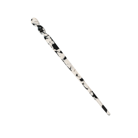 Chris Rubin Jade Hair Stick - Zwart marmer - | Fashiongirl