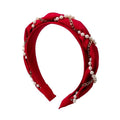 Chris Rubin Kiko-hoofdband - Rood - Haaraccessoires | Fashiongirl