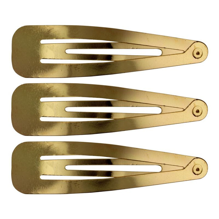 Kliksluitingen haarspeldjes in goud, klassiek ontwerp - 12 stuks - | Fashiongirl