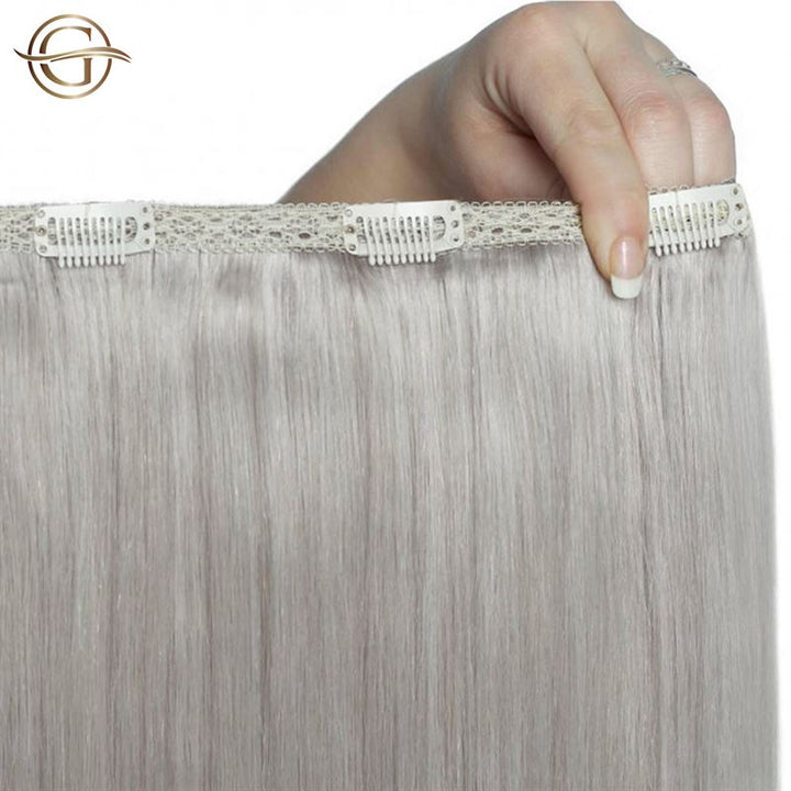 Clip on hair extensions #88A Grey - 7 sets - 50 cm | Gold24 - | Fashiongirl
