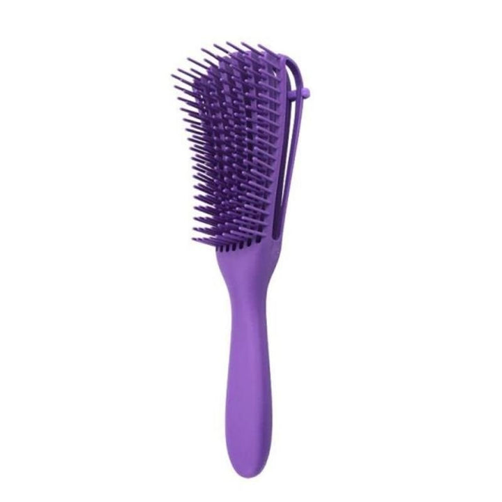 Curved Flex Hair Brush - Purple - Hair Styling tool | Fashiongirl
