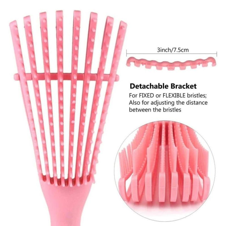 Curved Flex Hair Brush - Purple - Hair Styling tool | Fashiongirl