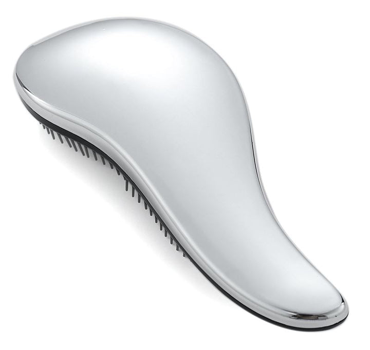 Detangler Hair Brush - Silver - Hair Styling tool | Fashiongirl