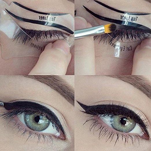 Eyeliner-sjablonen - smokey eyes, cat eyes 2 stuks - | Fashiongirl