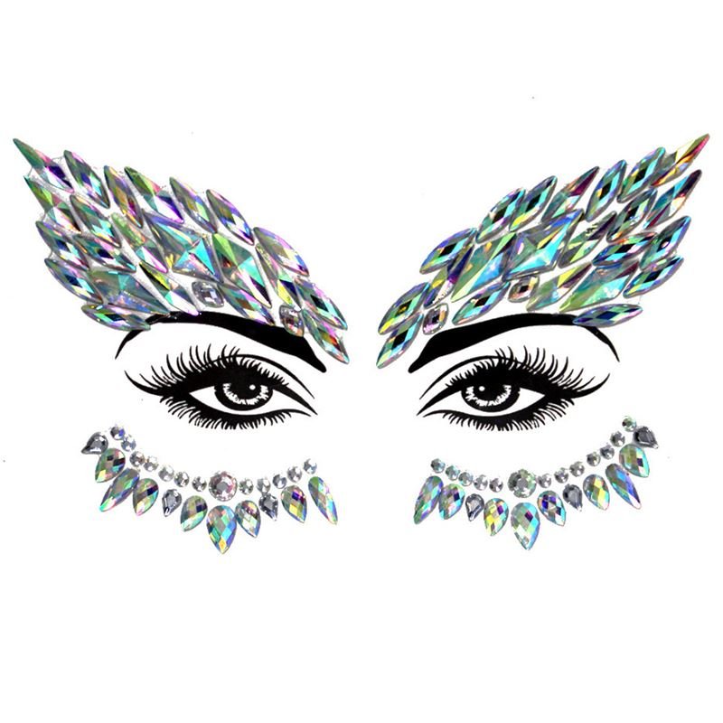 Face Jewels - Face diamonds with rhinestones (YT - 07) - | Fashiongirl