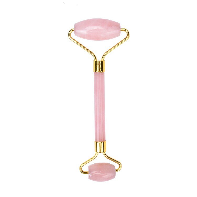 Facial roller Rose Quartz + Guasha Stone - | Fashiongirl