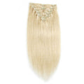 Fashiongirl Clip On Extensions - 65 cm - 60 Platinum Blonde (100g) - Hair Extensions - Fashiongirl