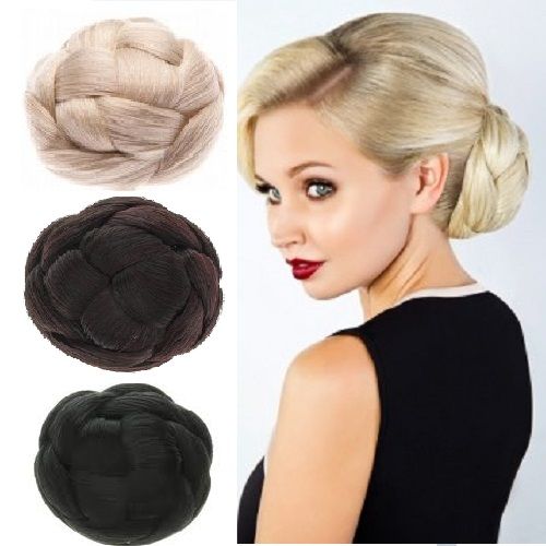 Faux Hair Donut twisted Hair fl colours - Hair Accessories | Fashiongirl